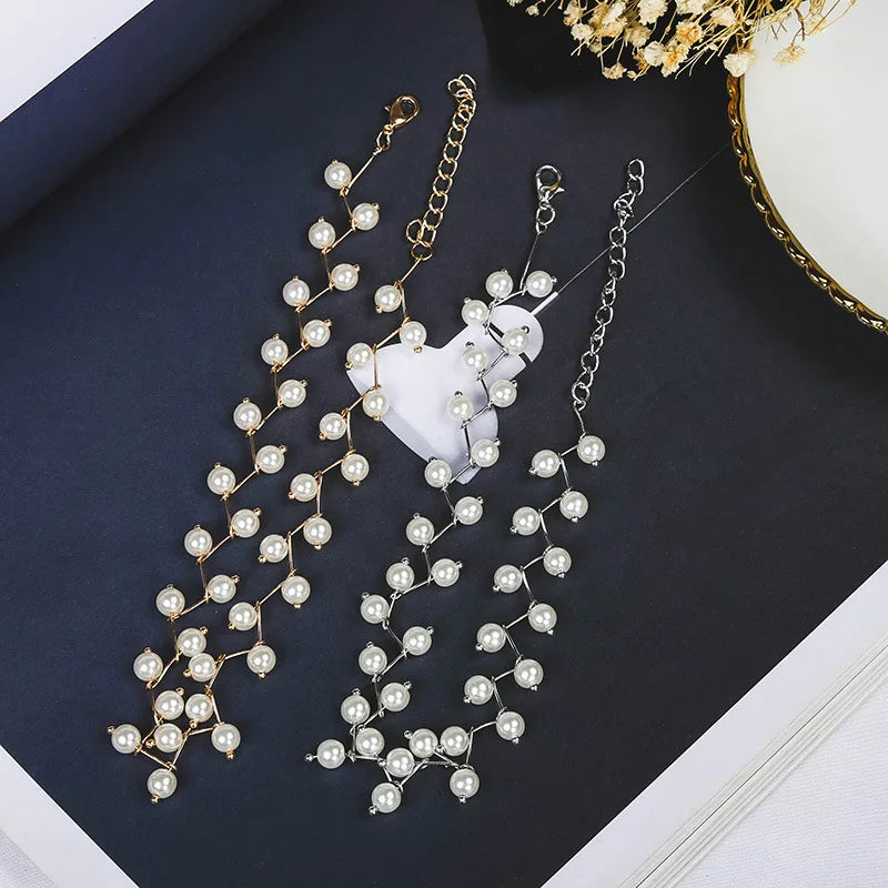 Imitation Pearl Choker Fairy Women Necklaces Korean Fashion Pearl Pendants Collar Trend Neck Jewelry Party Neck Decoration
