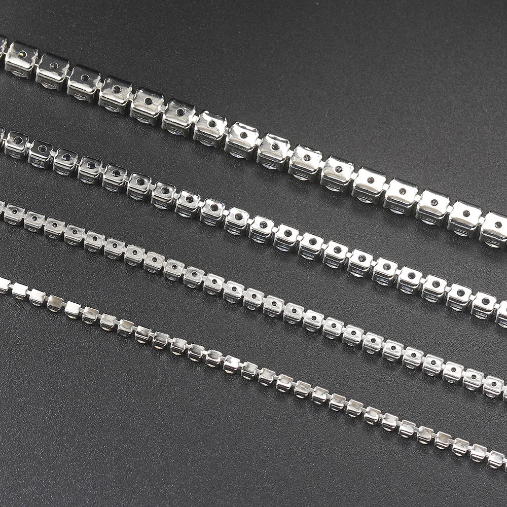 Zirconia Tennis Bracelet for Women Hip Hop Trendy Moissanite Crystal Bangle for Teen Chain on The Hand Wedding Jewelry H027