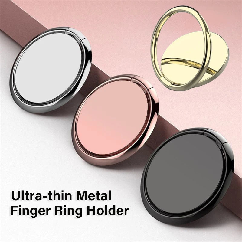 2pcs Hot Sale 360 Degree Rotating For Magnetic Car Ring Holder Grip Socket Finger Ring Stand Holder Phone