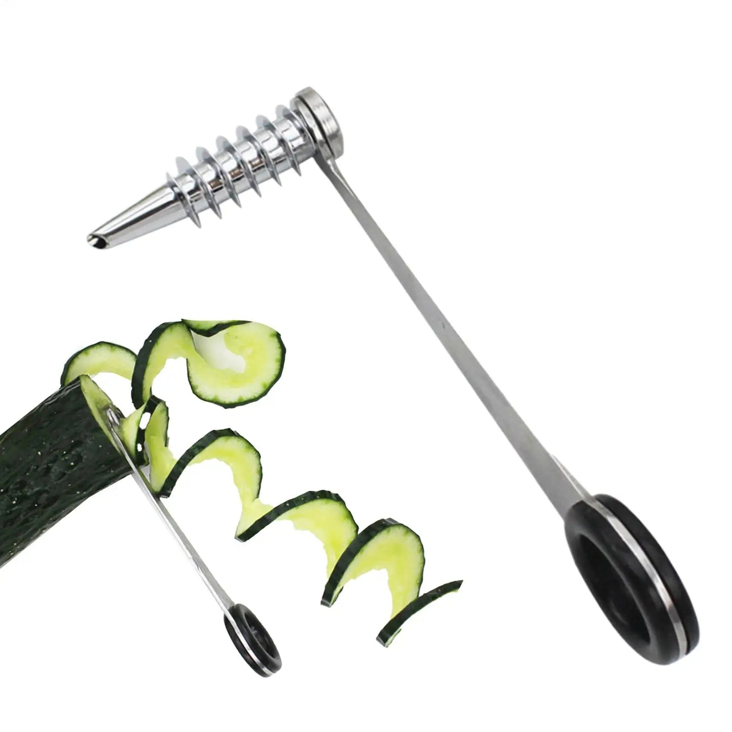 Stainless Steel Vegetable Spiralizer, Dishwasher Safe Zucchini Cutter, Handheld Kitchen Gadget for Cucumber Potato Carrot   5.0   1 Review   ౹   5 sold byShop1105007861 Store (4.1 | 10,000+ sold