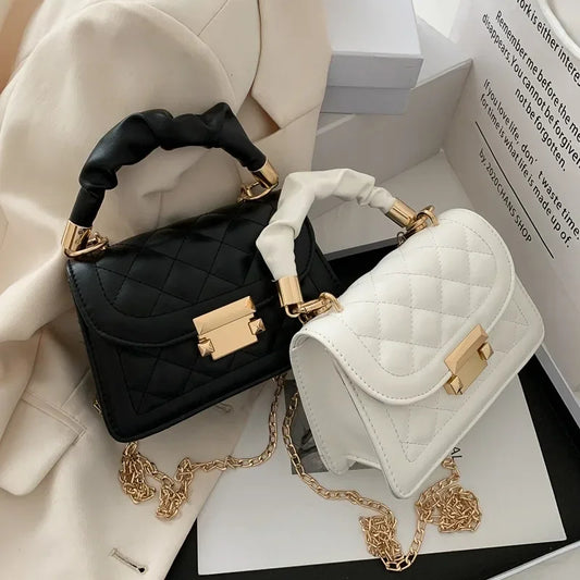 Versatile Ins Women's Bag 2026 New Korean Version Trendy Fashion Chain Messenger Internet Celebrity Portable Small Square Bag