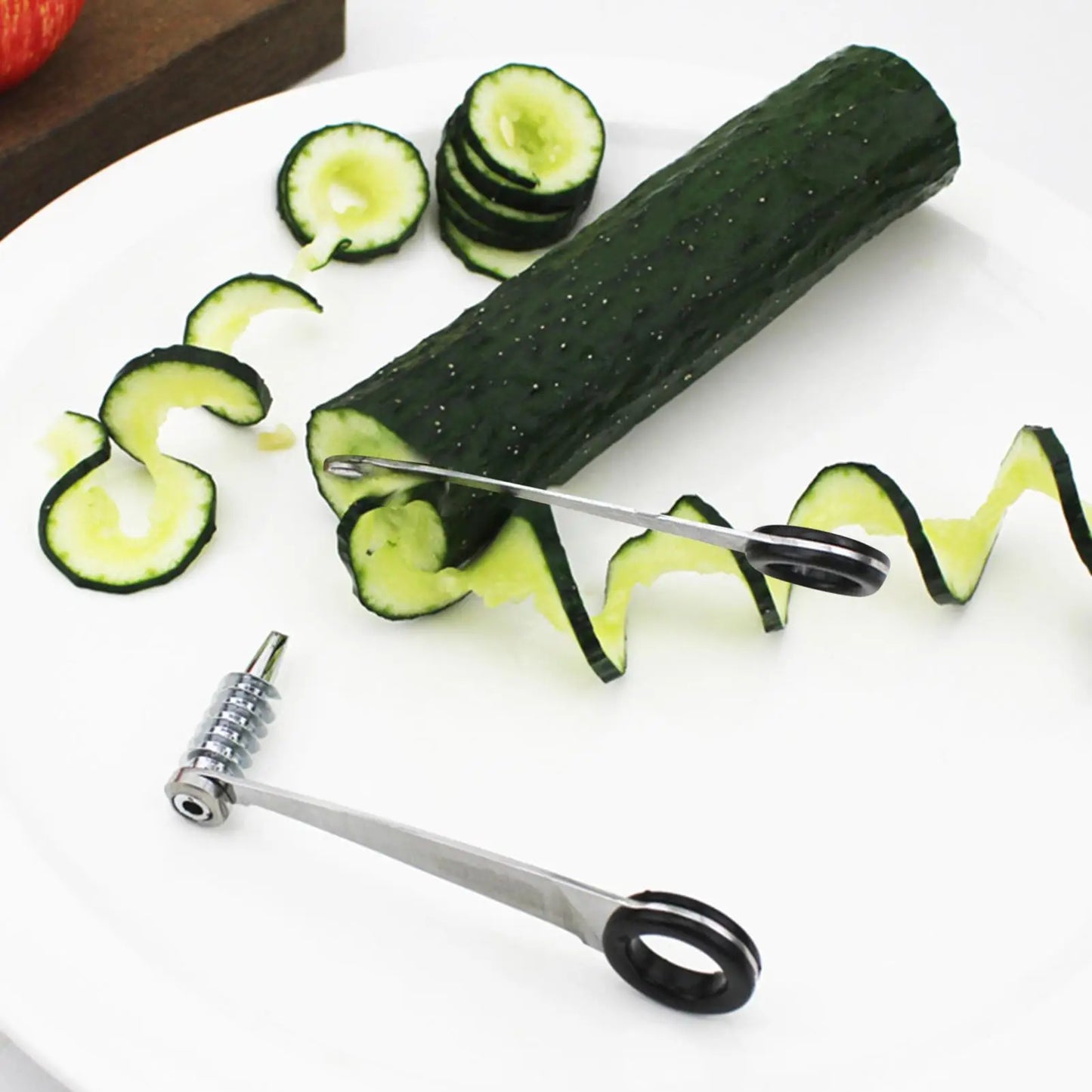 Stainless Steel Vegetable Spiralizer, Dishwasher Safe Zucchini Cutter, Handheld Kitchen Gadget for Cucumber Potato Carrot   5.0   1 Review   ౹   5 sold byShop1105007861 Store (4.1 | 10,000+ sold