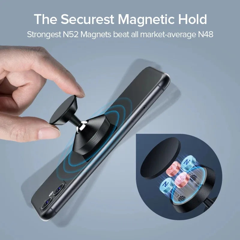 Universal Magnetic Car Mobile Phone Holder 360° Rotation Magnetic Car Mount Cell Phone GPS Smartphones Bracket For iPhone Xiaomi