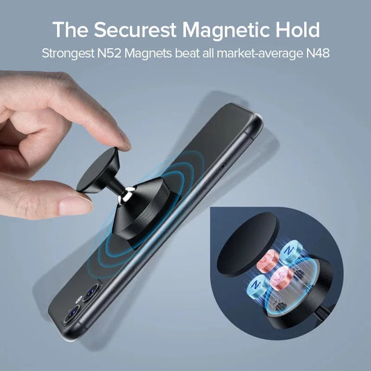 Universal Magnetic Car Mobile Phone Holder 360° Rotation Magnetic Car Mount Cell Phone GPS Smartphones Bracket For iPhone Xiaomi