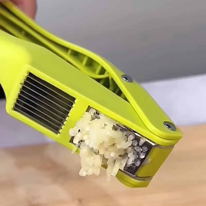 Multifunctional Garlic Press Kitchen Stainless Steel Garlic Crusher Pressing Mash Garlic Sliced For Home Cooking Masher Tool
