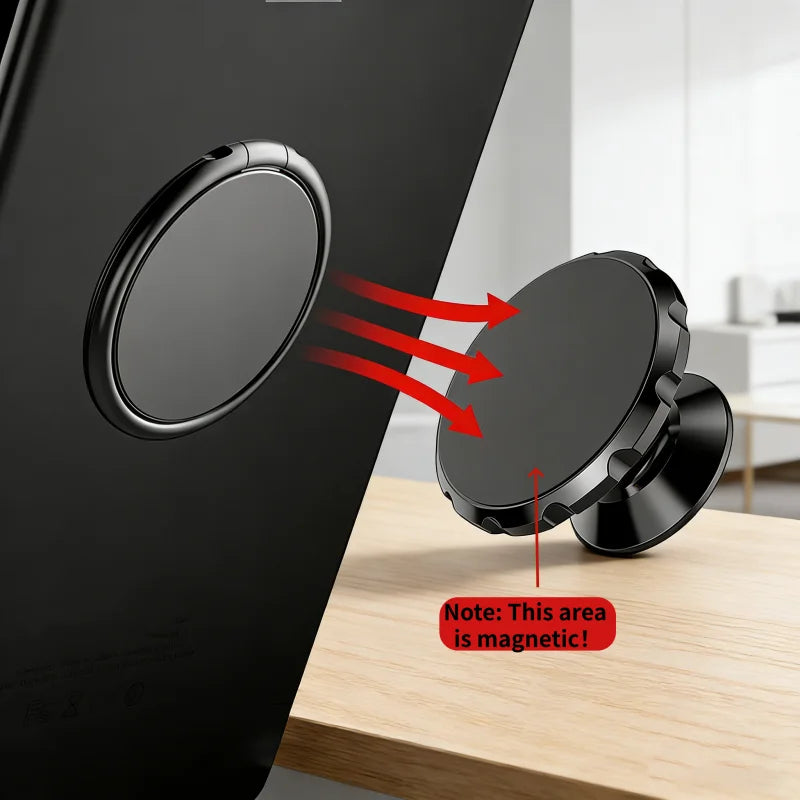 2pcs Hot Sale 360 Degree Rotating For Magnetic Car Ring Holder Grip Socket Finger Ring Stand Holder Phone