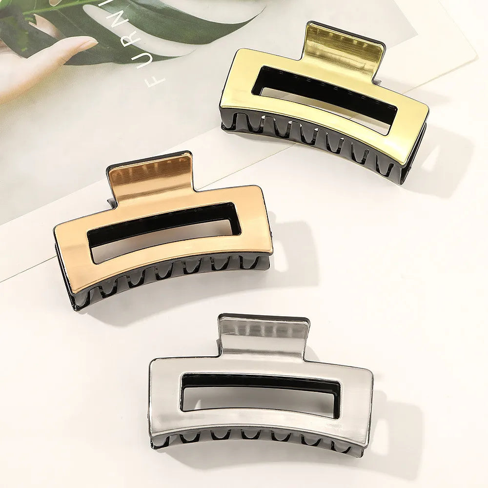 New Fashion Elegant Large Leopard Print Imitation Metal Hair Clip Hairpin Barrettes for Women Girl Accessories Headwear