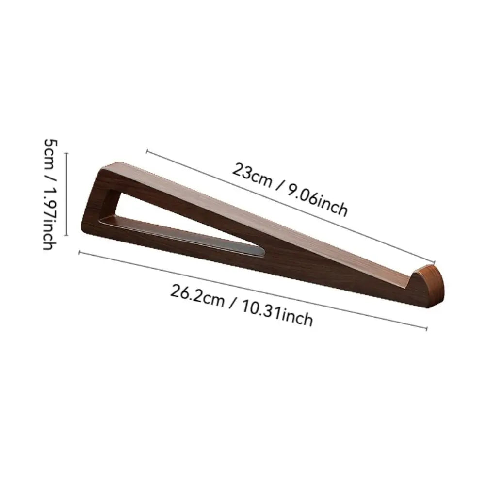 Universal Wooden Laptop Stand Ergonomic Ventilated Tablet Stand Portable 12° Adjustable Angle Laptop Bracket for 10-17inch
