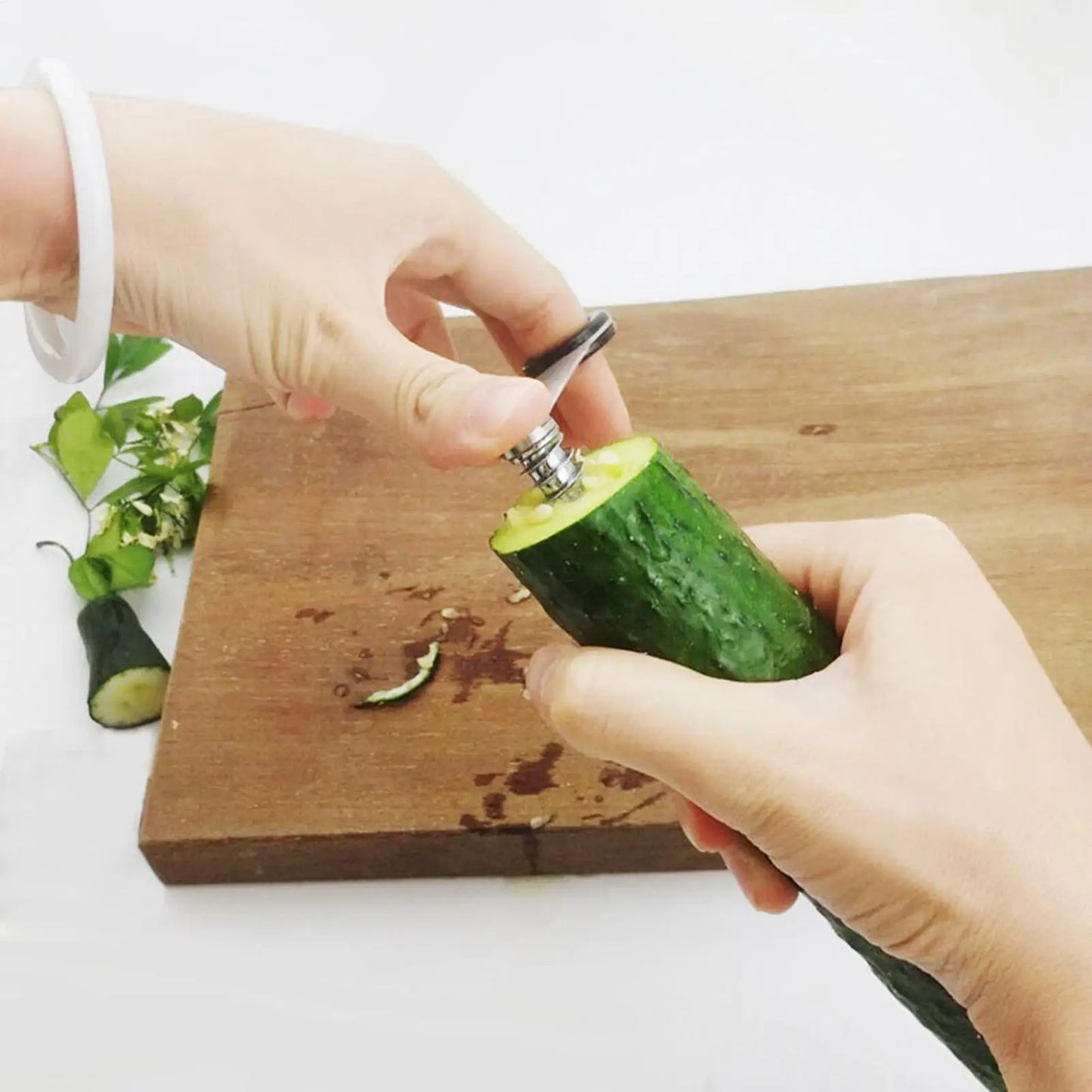 Stainless Steel Vegetable Spiralizer, Dishwasher Safe Zucchini Cutter, Handheld Kitchen Gadget for Cucumber Potato Carrot   5.0   1 Review   ౹   5 sold byShop1105007861 Store (4.1 | 10,000+ sold