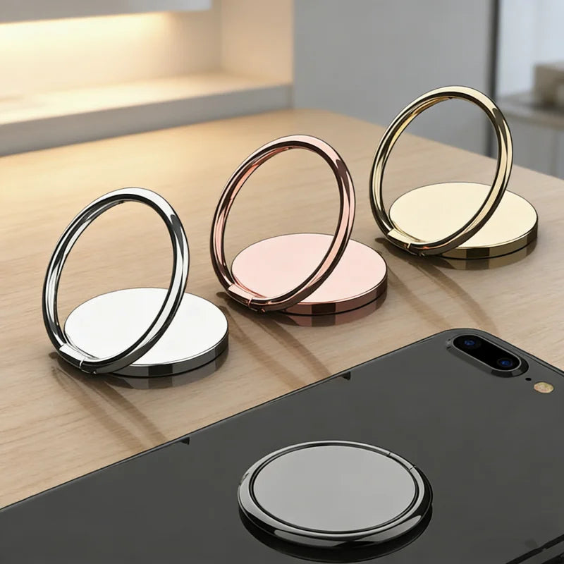 2pcs Hot Sale 360 Degree Rotating For Magnetic Car Ring Holder Grip Socket Finger Ring Stand Holder Phone