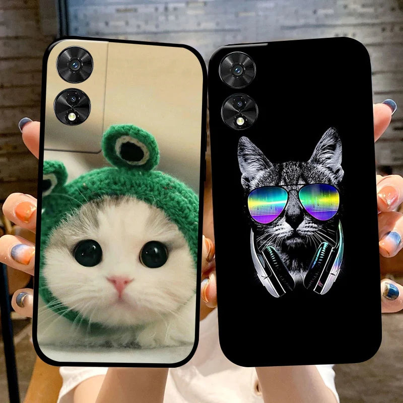 For TCL 50 5G Case 505 50 SE Fashion Cartoon Flowers Soft TPU Silicone Phone Cover For TCL50 XE Nxtpaper Shockproof Coque Fundas
