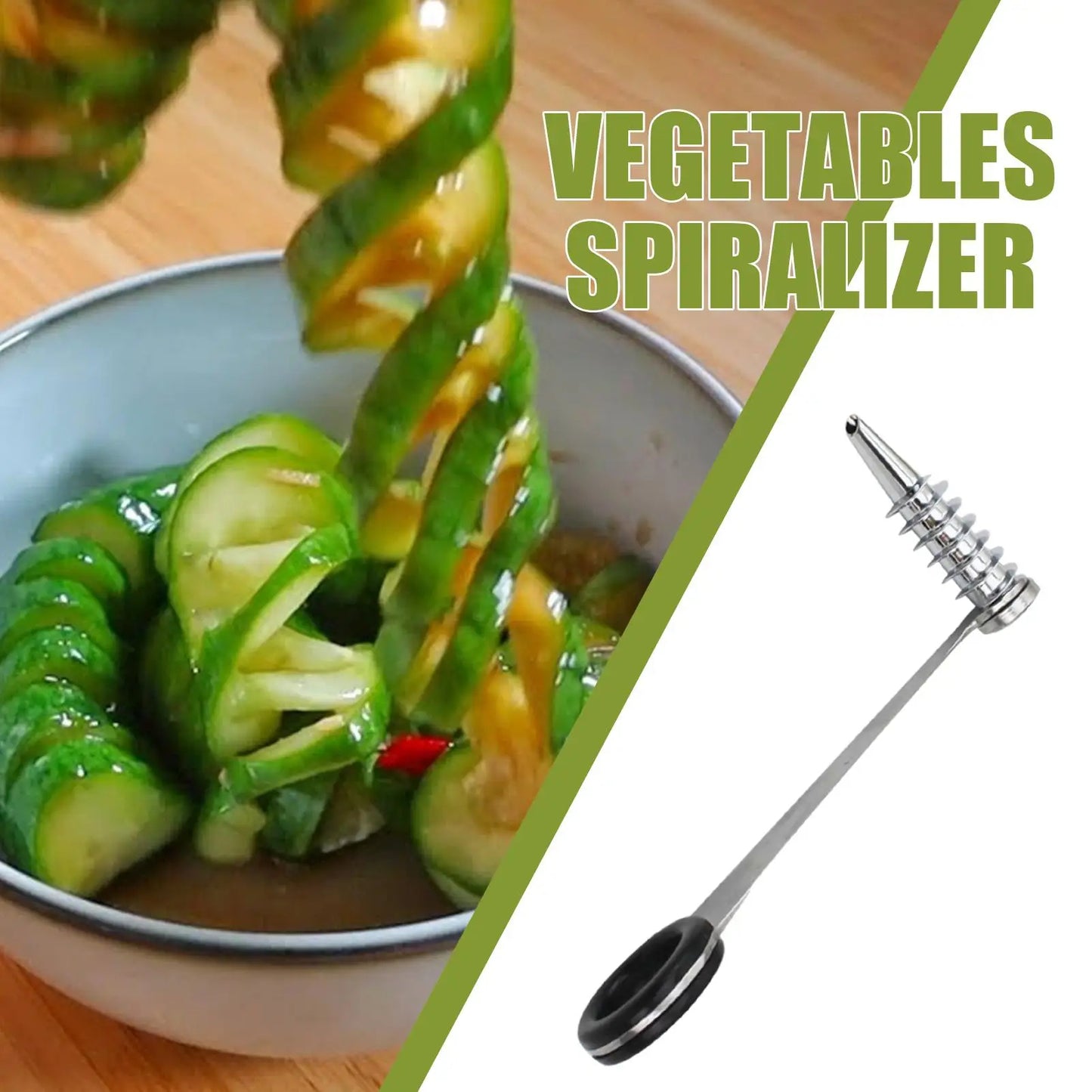 Stainless Steel Vegetable Spiralizer, Dishwasher Safe Zucchini Cutter, Handheld Kitchen Gadget for Cucumber Potato Carrot   5.0   1 Review   ౹   5 sold byShop1105007861 Store (4.1 | 10,000+ sold