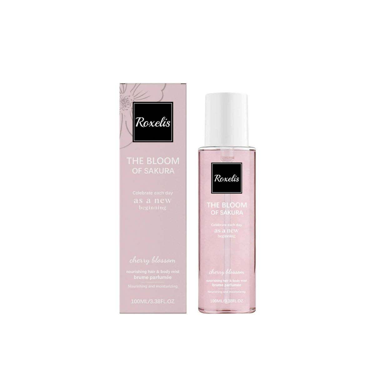 Nourishing Hair & Body Mist Parfume Luxury Long-lasting Cherry Blossom Fragrance Smooth Moisturizing Hair Sakura Bloom Every Day