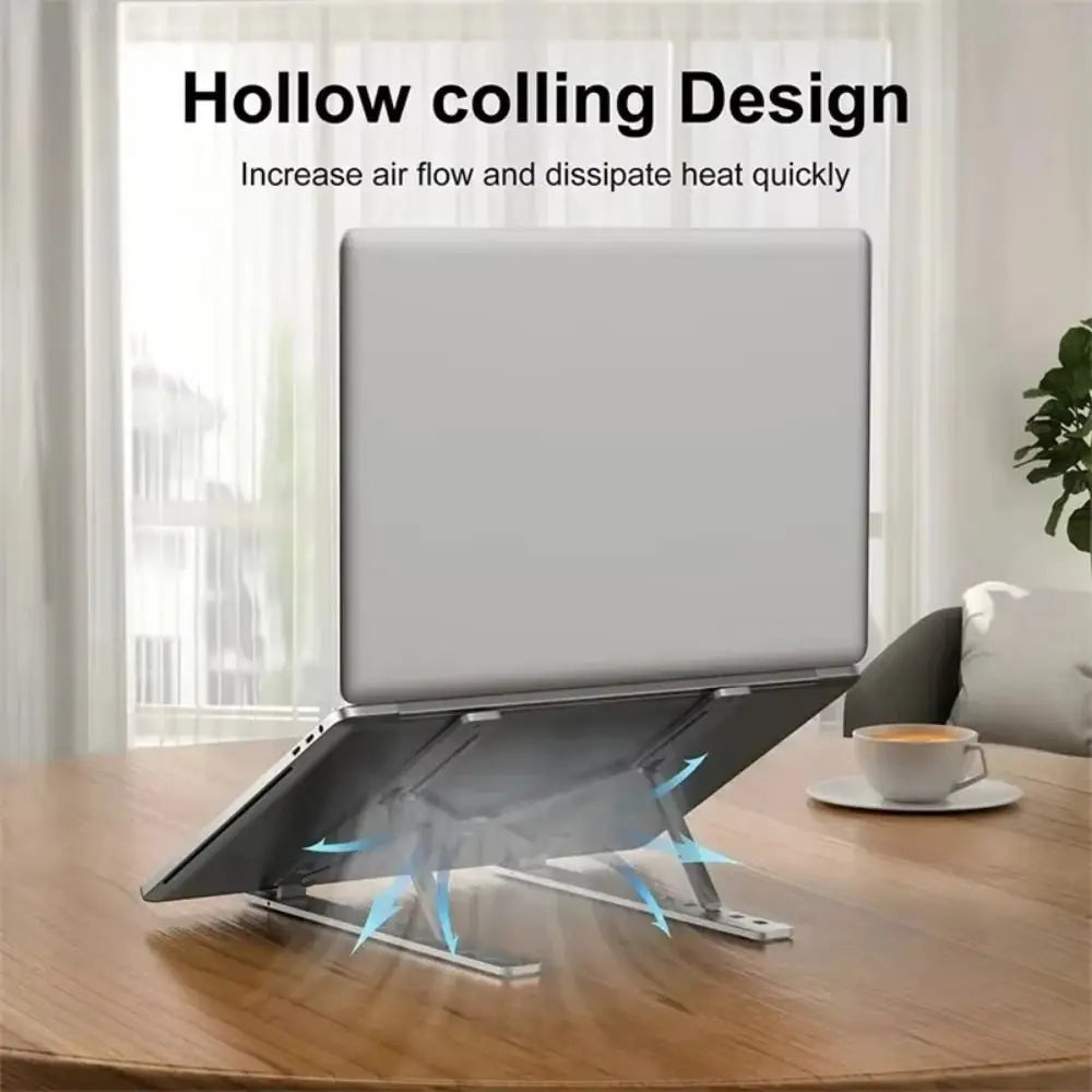 Portable Universal Laptop Stand Foldable Non-slip Notebook Holder Adjustable Laptop Cooling Base for Laptop/Tablet/phone