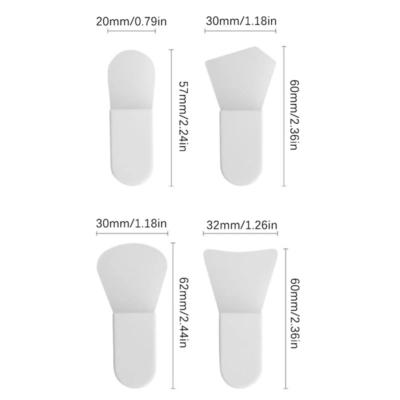 3Pc Soft Silicone Face Mask Brush Facial Skin Care Portable DIY Face Cream Mud Mixing Mask Brushes Reusable Makeup Beauty Tools